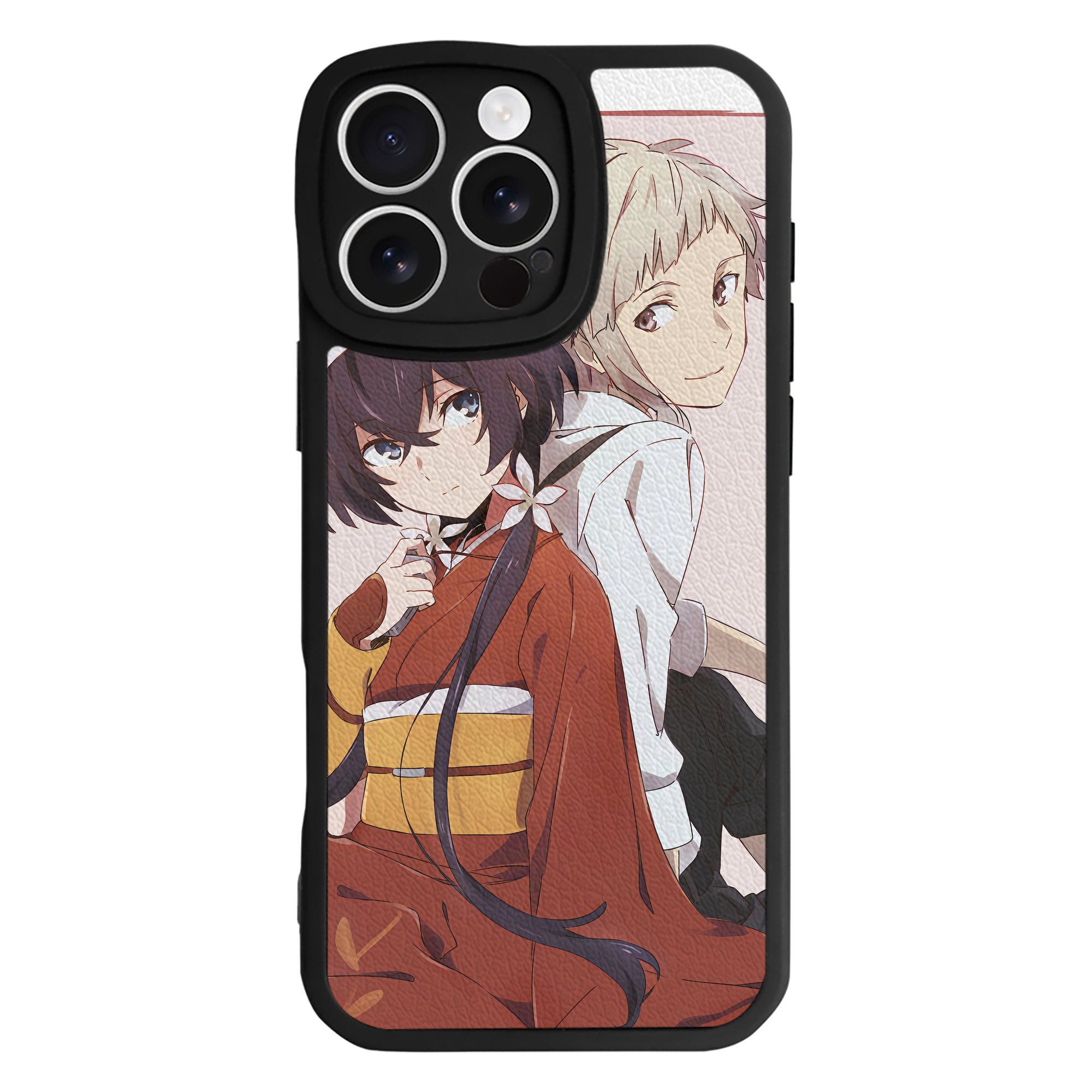 （画像用） 文豪ストレイドッグス Bungo Stray Dogs 【iPhone 16シリーズ対応】シリコンスマホケース（レザー調） 材質：シリコン